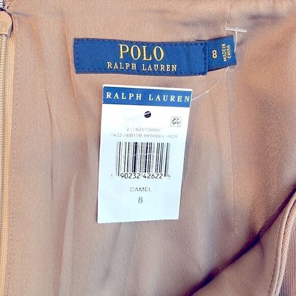 NWT- Polo Ralph Lauren tan asymmetrical skirt - Picture 4 of 5